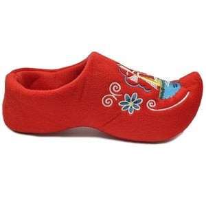 WORLD OF CLOGS Red Dutch Clog Slippers